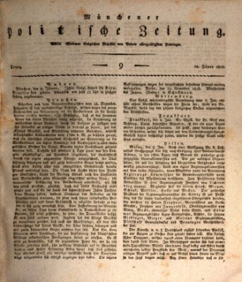 Münchener politische Zeitung (Süddeutsche Presse) Freitag 10. Januar 1817