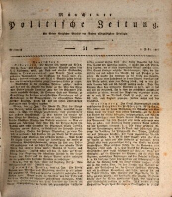 Münchener politische Zeitung (Süddeutsche Presse) Mittwoch 5. Februar 1817