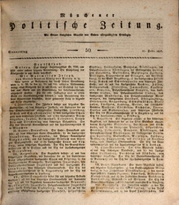 Münchener politische Zeitung (Süddeutsche Presse) Donnerstag 27. Februar 1817