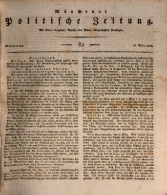 Münchener politische Zeitung (Süddeutsche Presse) Donnerstag 13. März 1817