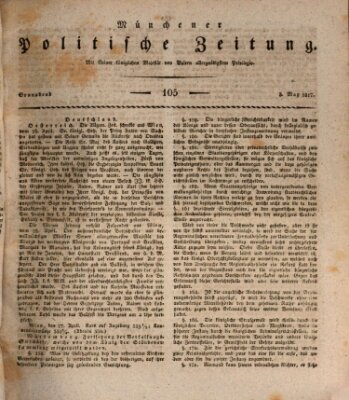 Münchener politische Zeitung (Süddeutsche Presse) Samstag 3. Mai 1817