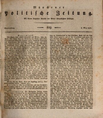 Münchener politische Zeitung (Süddeutsche Presse) Donnerstag 8. Mai 1817