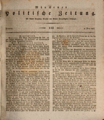 Münchener politische Zeitung (Süddeutsche Presse) Freitag 9. Mai 1817