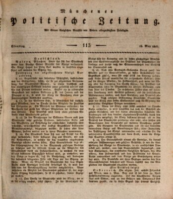 Münchener politische Zeitung (Süddeutsche Presse) Dienstag 13. Mai 1817