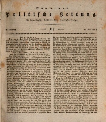 Münchener politische Zeitung (Süddeutsche Presse) Samstag 17. Mai 1817