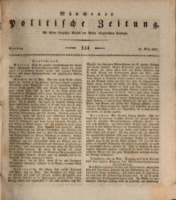 Münchener politische Zeitung (Süddeutsche Presse) Dienstag 27. Mai 1817