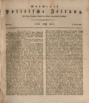 Münchener politische Zeitung (Süddeutsche Presse) Montag 2. Juni 1817