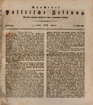 Münchener politische Zeitung (Süddeutsche Presse) Dienstag 22. Juli 1817