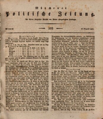 Münchener politische Zeitung (Süddeutsche Presse) Mittwoch 27. August 1817