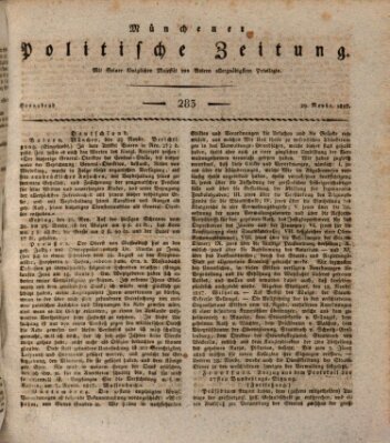 Münchener politische Zeitung (Süddeutsche Presse) Samstag 29. November 1817