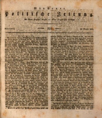 Münchener politische Zeitung (Süddeutsche Presse) Donnerstag 11. Dezember 1817