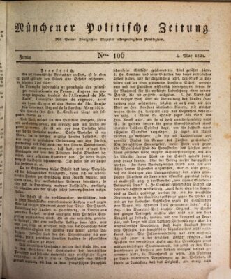 Münchener politische Zeitung (Süddeutsche Presse) Freitag 4. Mai 1821