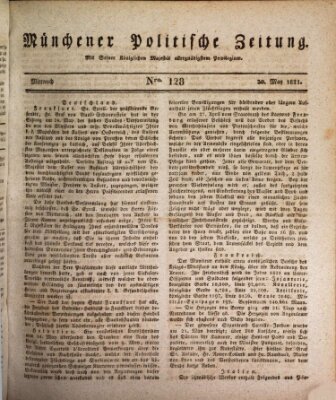 Münchener politische Zeitung (Süddeutsche Presse) Mittwoch 30. Mai 1821