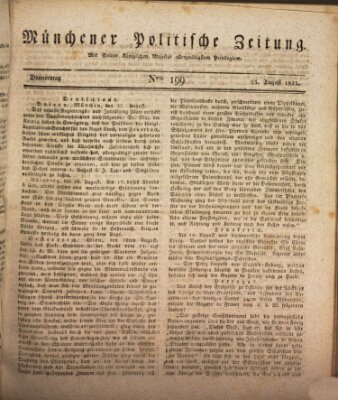 Münchener politische Zeitung (Süddeutsche Presse) Donnerstag 23. August 1821