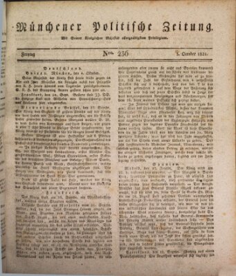 Münchener politische Zeitung (Süddeutsche Presse) Freitag 5. Oktober 1821