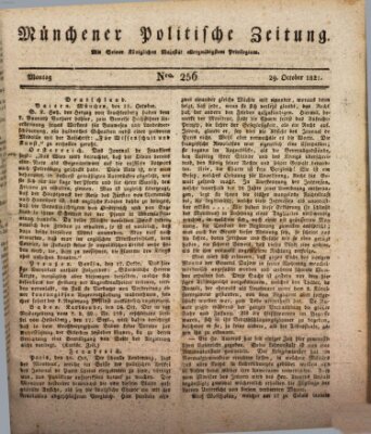 Münchener politische Zeitung (Süddeutsche Presse) Montag 29. Oktober 1821