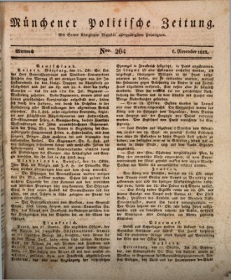 Münchener politische Zeitung (Süddeutsche Presse) Mittwoch 6. November 1822