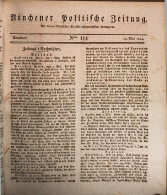 Münchener politische Zeitung (Süddeutsche Presse) Samstag 14. Mai 1825