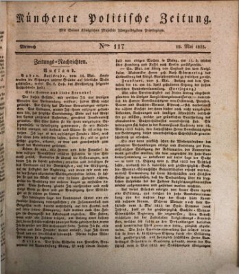 Münchener politische Zeitung (Süddeutsche Presse) Mittwoch 18. Mai 1825