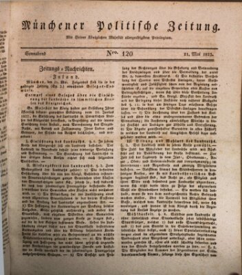 Münchener politische Zeitung (Süddeutsche Presse) Samstag 21. Mai 1825