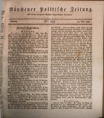 Münchener politische Zeitung (Süddeutsche Presse) Dienstag 24. Mai 1825