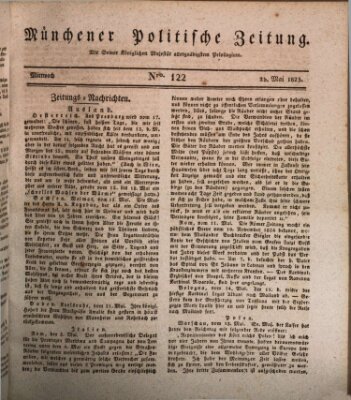 Münchener politische Zeitung (Süddeutsche Presse) Mittwoch 25. Mai 1825