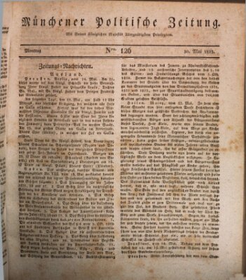 Münchener politische Zeitung (Süddeutsche Presse) Montag 30. Mai 1825