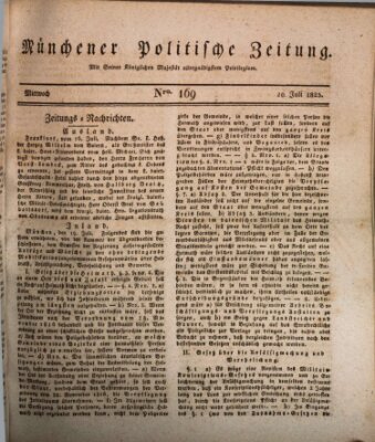 Münchener politische Zeitung (Süddeutsche Presse) Mittwoch 20. Juli 1825