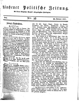 Münchener politische Zeitung (Süddeutsche Presse) Dienstag 30. Januar 1827