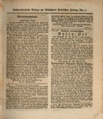 Münchener politische Zeitung (Süddeutsche Presse) Montag 5. Januar 1835