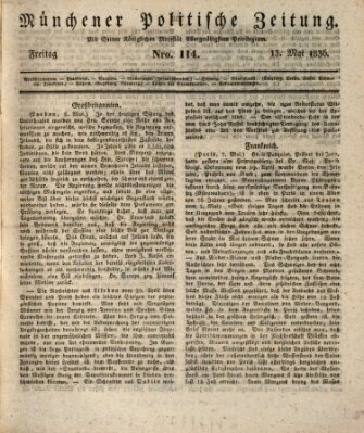 Münchener politische Zeitung (Süddeutsche Presse) Freitag 13. Mai 1836