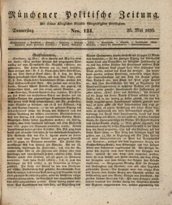 Münchener politische Zeitung (Süddeutsche Presse) Donnerstag 26. Mai 1836