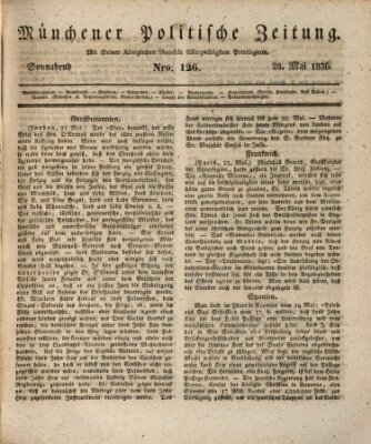 Münchener politische Zeitung (Süddeutsche Presse) Samstag 28. Mai 1836