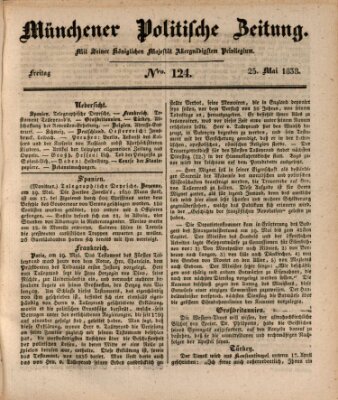 Münchener politische Zeitung (Süddeutsche Presse) Freitag 25. Mai 1838