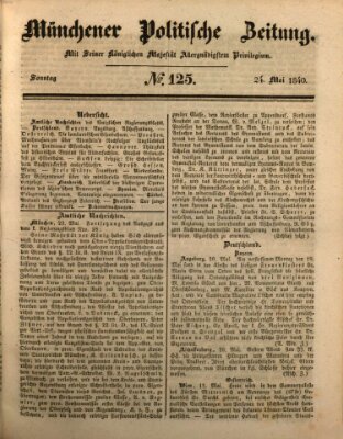 Münchener politische Zeitung (Süddeutsche Presse) Sonntag 24. Mai 1840