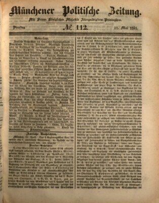 Münchener politische Zeitung (Süddeutsche Presse) Dienstag 11. Mai 1841