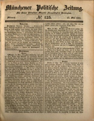 Münchener politische Zeitung (Süddeutsche Presse) Mittwoch 26. Mai 1841