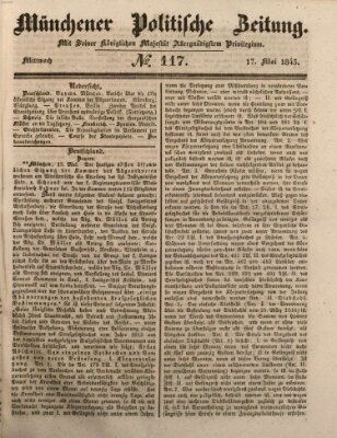 Münchener politische Zeitung (Süddeutsche Presse) Mittwoch 17. Mai 1843