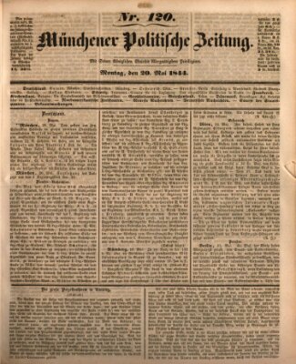 Münchener politische Zeitung (Süddeutsche Presse) Montag 20. Mai 1844