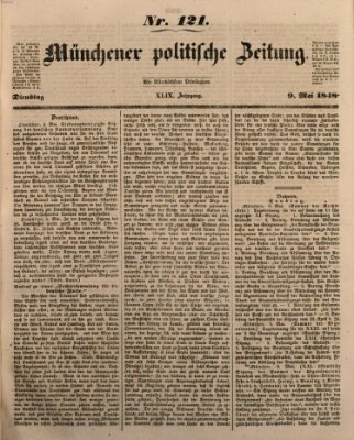 Münchener politische Zeitung (Süddeutsche Presse) Dienstag 9. Mai 1848