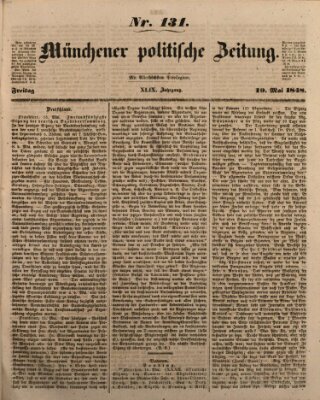 Münchener politische Zeitung (Süddeutsche Presse) Freitag 19. Mai 1848