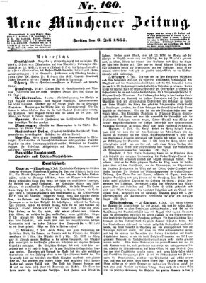 Neue Münchener Zeitung (Süddeutsche Presse) Freitag 6. Juli 1855