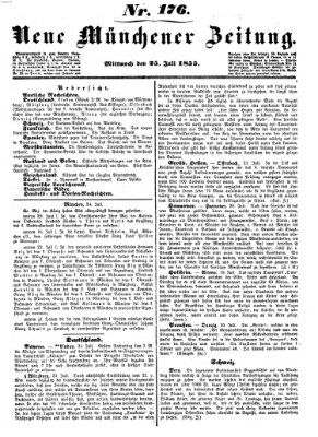 Neue Münchener Zeitung (Süddeutsche Presse) Mittwoch 25. Juli 1855