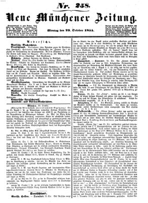 Neue Münchener Zeitung (Süddeutsche Presse) Montag 29. Oktober 1855