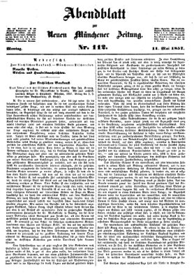 Neue Münchener Zeitung. Morgenblatt (Süddeutsche Presse) Montag 11. Mai 1857