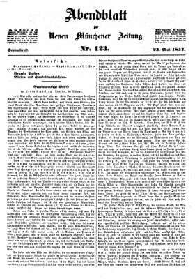 Neue Münchener Zeitung. Morgenblatt (Süddeutsche Presse) Samstag 23. Mai 1857