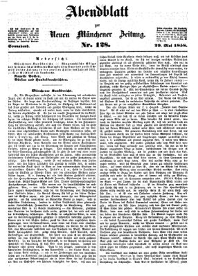 Neue Münchener Zeitung. Morgenblatt (Süddeutsche Presse) Samstag 29. Mai 1858