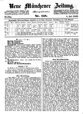 Neue Münchener Zeitung. Morgenblatt (Süddeutsche Presse) Dienstag 5. Juli 1859