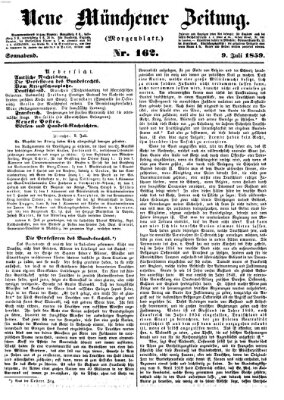 Neue Münchener Zeitung. Morgenblatt (Süddeutsche Presse) Samstag 9. Juli 1859