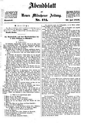 Neue Münchener Zeitung. Morgenblatt (Süddeutsche Presse) Samstag 23. Juli 1859